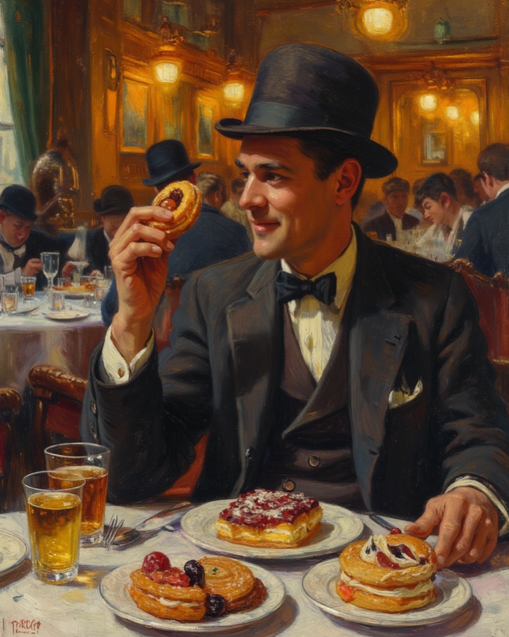 Abundance of food transforming into symbolic meanings in dreamscape